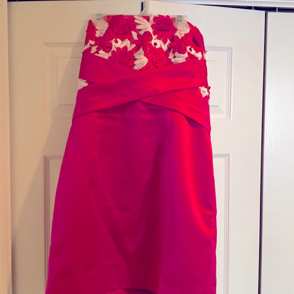 Bright pink dress